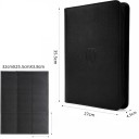 Pořadač na karty se zipem 35,5 x 27 x 4,5 cm organizér sběratelských a herních karet s uzavíráním pro bezpečné uložení 8