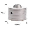 Poravasara 100×70 mm ontto kärki metallirakenne suurten reikien poraamiseen rakennusmateriaaleissa 2