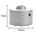 Poravasara 105×70 mm ontto kärki metallirakenne suurten reikien poraamiseen rakennusmateriaaleissa 2