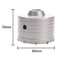 Poravasara 90×70 mm ontto kärki metallirakenne suurten reikien poraamiseen rakennusmateriaaleissa 2