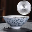 Porcelænskop med sølvornamenter 5