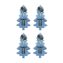 Porta posate di Natale - albero 4 pz V129 2
