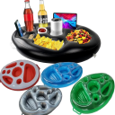 Portabebidas y comida flotante Portabebidas hinchable para piscina 69 x 50 cm Bandeja hinchable para bebidas y comida 1