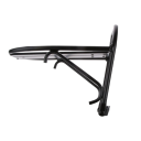 Portabicicletas delantero de aleación de aluminio con plataforma para equipaje dimensiones 15 x 21 x 23 cm soporte negro para MTB y bicicletas 3