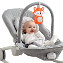 Portable Baby Sleep Machine with Timer, 3 Tracks of White Noise, Two Tracks of Lullaby Music, Fox Design, 12 x 10 x 9 cm 2