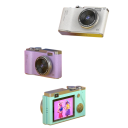 Portable Camera 112 x 64 x 40 mm 48 MP UHD 4K CCD Camera 2.4" LCD Dual Lens 64GB Card Retro Vlog Camera 8