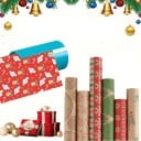 Portable Cylindrical Wrapping Paper Cutter 9.8 x 5.5 cm Multi-coloured Plastic for Gift Wrapping Rolls Household 5