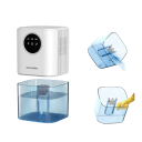 Portable Dehumidifier 1700 ml LED Display 7 Colour Lights Quiet Dehumidifier for Home Bedroom Office up to 350 ml per Day 4