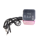 Portable Digital FM Radio Speaker with LCD Display 3W MP3 Player TF Card USB Mini Radio Receiver Rechargeable 600mAh LED Audio Slot 32GB 7