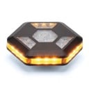 Portable Emergency Warning LED Light 1 pc USB Rechargeable Magnetic 10 x 10 x 2.25 cm Battery 1200 mAh Black White and Yellow Light For Car 1