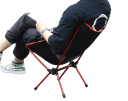 Portable Folding Chair 475 x 520 mm Lightweight Travel Folding Stool Outdoor Seat for Camping Fishing Hiking Garden 6