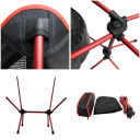 Portable Folding Chair 475 x 520 mm Lightweight Travel Folding Stool Outdoor Seat for Camping Fishing Hiking Garden 7