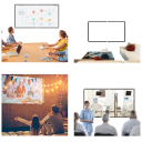 Portable Folding Projection Screen 234 cm 92" 16:9 199x112 cm White Screen with High Density for Indoor and Outdoor Use Laser 7