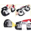Portable Metal Band Saw SucceBuy Mains 1100 W with Stand Cutting 127 mm Variable Speed Bi-Metal Band Red-Black for Steel and Pipes 2