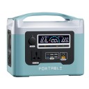 Portable Power Station with Li-Ion Battery 800W 960Wh Outdoor Solar Generator with LED Display Home Charging Station with Flashlight 29.5 x 20 x 29 cm 1