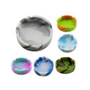Portable Silicone Ashtray 8.3 cm Heat Resistant Round Soft Eco-friendly Ashtray for Home Office Hotel Bar 10
