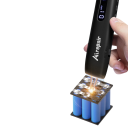 Portable Spot Welder Handheld Mini Welder 2200 mAh 800 A Max 0.25 mm 12 Levels LED Display USB-C Black for Lithium Batteries 18650 5