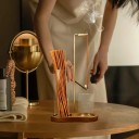 Portacandele 2 in 1 con raccoglitore di vetro per cenere Organizzatore per bastoncini Meditazione Yoga 3