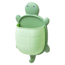Portacepillos de dientes de 19 cm con diseño de tortuga, organizador de baño con dibujos animados, soporte para cepillos de dientes y artículos diversos para niños y adultos. 11