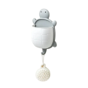 Portacepillos de dientes de 19 cm con diseño de tortuga, organizador de baño con dibujos animados, soporte para cepillos de dientes y artículos diversos para niños y adultos. 3