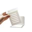 Portacepillos de dientes de pared para baño Organizador de almacenamiento para cepillos, peines y cosméticos Ahorra espacio Ideal para baños pequeños 5