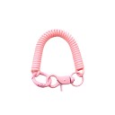Portachiavi a molla 18 cm EVA Spirale elastica per chiavi Moschettone e anello Portachiavi di sicurezza estensibile 5
