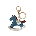 Portachiavi cavallo a dondolo 7 x 6 cm Pelle sintetica Accessorio decorativo per borsa zaino regalo carino alla moda 5