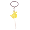 Portachiavi con lecca-lecca 12 cm Pendente in resina a forma di anatroccolo Dolce decorazione per chiavi zaino borsa regalo per bambini 5