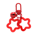 Portachiavi con stelle 2 cm Ciondolo in resina Decorazione scintillante per borsa Zaino Regalo 1