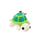 Portachiavi con tartarughina all'uncinetto in lega di metallo e peluche Decorativo portachiavi artigianale Decorazione per chiavi zaino 4