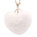 Portachiavi Cuore di Peluche Portachiavi Morbido Decorazione per Borsa Zaino Regalo Romantico per Donne 2