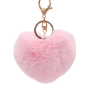 Portachiavi Cuore di Peluche Portachiavi Morbido Decorazione per Borsa Zaino Regalo Romantico per Donne 4