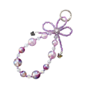Portachiavi di Perline in Resina con Fiocco Pendente Decorativo per Chiavi Borsa Zaino Accessorio Elegante Regalo 5