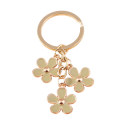 Portachiavi in lega di zinco con motivo floreale Portachiavi in metallo con fiori Decorazione elegante per chiavi, borsa, zaino Regalo 3