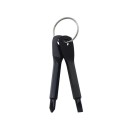 Portachiavi in metallo con set di 2 mini cacciaviti piatto e a croce con anello per appendere per piccole riparazioni e uso quotidiano 3