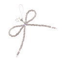 Portachiavi Perla Resina Fiocco Elegante Ciondolo per Chiavi Borsa Zaino Accessorio Decorativo Femminile 2