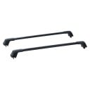 Portaequipajes universal para automóvil 135 cm capacidad 90 kg aluminio negro barras transversales para el techo del vehículo para el transporte 1