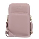 Portafoglio da donna a tracolla in verticale Due scomparti con zip Tracolla regolabile con fibbia Laccetto per polso PU pelle 19 x 11 x 5 6