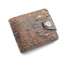 Portafoglio da uomo con motivo in pelle di coccodrillo M561 4