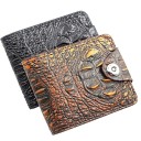 Portafoglio da uomo con motivo in pelle di coccodrillo M561 2