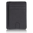 Portafoglio da viaggio sottile per documenti in ecopelle con tasche per carte Finestra trasparente per documento Fessura per estrarre la carta 11,5 13