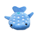 Portafoglio di peluche con squalo 13 x 12 cm Ciondolo carino Sacchetto per cavi di dati Sacchetto con zip Materiale PP Regalo per bambini 4