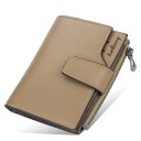 Portafoglio elegante con 15 scomparti per carte, tasca per monete con zip e scomparto per banconote dimensioni 10 x 12,5 x 2 cm 7