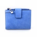 Portafoglio piccolo da donna in pelle sintetica 12 x 9,8 cm Tasca con zip Scomparti per carte Finestra per documenti Chiusura 4