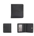 Portafoglio pieghevole piccolo da donna in vera pelle 10,8 x 9,8 x 0,6 cm Finestra trasparente per documenti Tasche per carte Profilo 7
