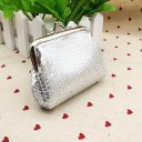 Portamonete da donna con paillettes e chiusura a cornice in metallo Piccolo portamonete scintillante in poliestere con fodera Leggero 4