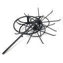 Porte-bijoux tournant 32 × 21 × 15 cm Organisateur en métal à deux niveaux pour colliers, bracelets, bagues et montres 3