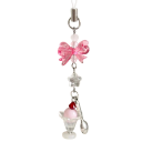 Porte-clés 12 x 2 x 2 cm Coupe de glace Décoration en plastique et résine pour clés Sac à dos Sac Accessoire mignon et sucré 2