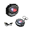 Porte-clés 7 x 6 cm Compas pixelisé Porte-clés fonctionnel Compas rechargeable avec écran Accessoire de plein air 2