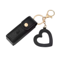 Porte-clés 9 x 3 cm Étui à rouge à lèvres en cuir PU Mini pochette portable pour clés Sac à main Accessoire cosmétique élégant 2
